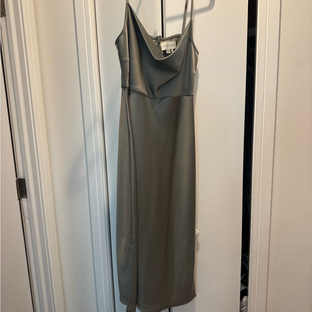 Sachin + Babi Olive Green Midi Dress